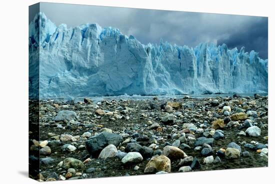 Rocky Glacier Beach Patagonia Argentina-null-Stretched Canvas