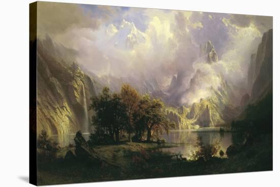 Rocky Mountain Landscape, 1870-Albert Bierstadt-Stretched Canvas