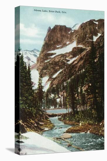 Rocky Mountain National Park, Colorado, View of Odessa Lake, Estes Park-Lantern Press-Stretched Canvas