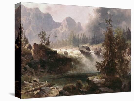 Rocky Mountain Stream-Albert Bierstadt-Premier Image Canvas
