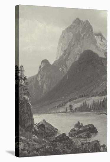 Rocky Mountains - Vintage-Albert Bierstadt-Stretched Canvas