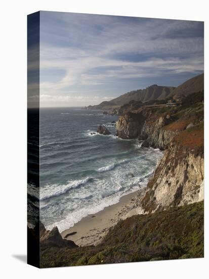 Rocky Shoreline South of Carmel, California, United States of America, North America-Donald Nausbaum-Premier Image Canvas