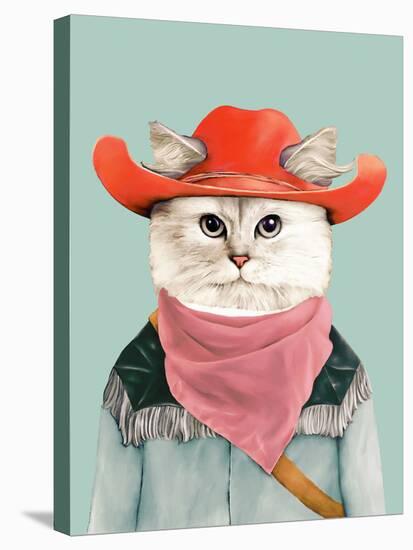 Rodeo Cat-Animal Crew-Stretched Canvas