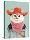 Rodeo Cat-Animal Crew-Stretched Canvas