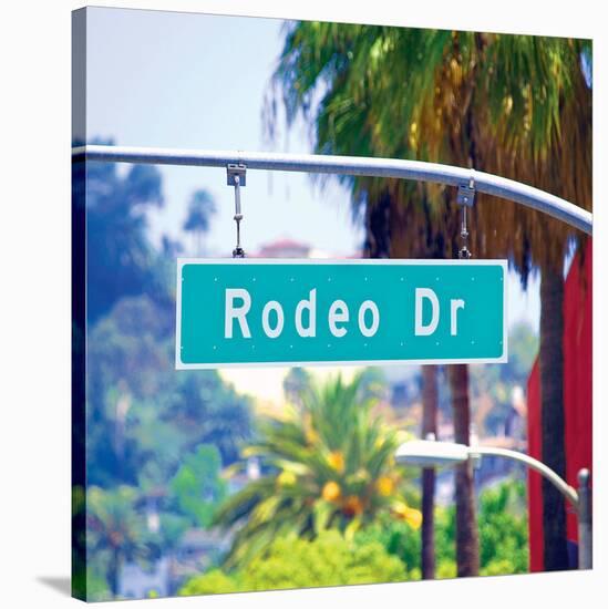 Rodeo Drive Sign Beverly Hills-null-Stretched Canvas