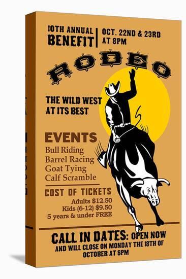 Rodeo Wild West at its Best-null-Stretched Canvas