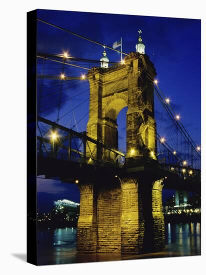 Roebling Suspension Bridge, Cincinnati, Ohio, USA-null-Premier Image Canvas