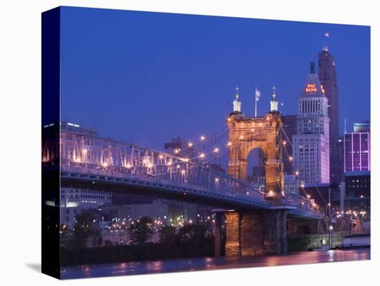 Roebling Suspension Bridge Ohio River Cincinnati Ohio Usa Photographic Print Walter Bibikow Art Com