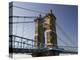 Roebling Suspension Bridge Over the Ohio River, Cincinnati, Ohio-Walter Bibikow-Premier Image Canvas