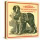 Roland the Largest St. Bernard in the World Trade Card-null-Premier Image Canvas