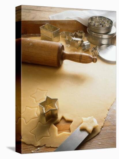 Rolled-Out Dough with Stars and Star Cutter-Eising Studio - Food Photo and Video-Premier Image Canvas