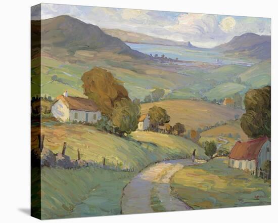 Rolling Hills and Ocean-Hugh O'neill-Stretched Canvas