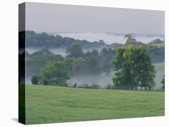 Rolling Hills of the Bluegrass Region at Sunrise, Kentucky, USA-Adam Jones-Premier Image Canvas