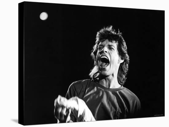 Rolling Stones Lead Singer Mick Jagger Performing at Live Aid-null-Premier Image Canvas