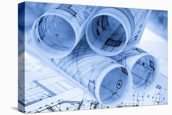 Rolls of Architecture Blueprints and House Plans--Vladimir--Premier Image Canvas