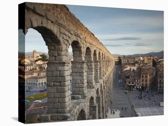 Roman Aqueduct, Segovia, Spain-Walter Bibikow-Premier Image Canvas
