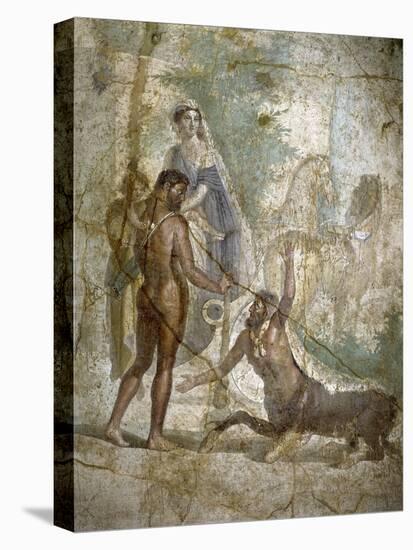 Roman Art : Hercules Saving Deianira Raped by the Centaur Nessus-null-Premier Image Canvas