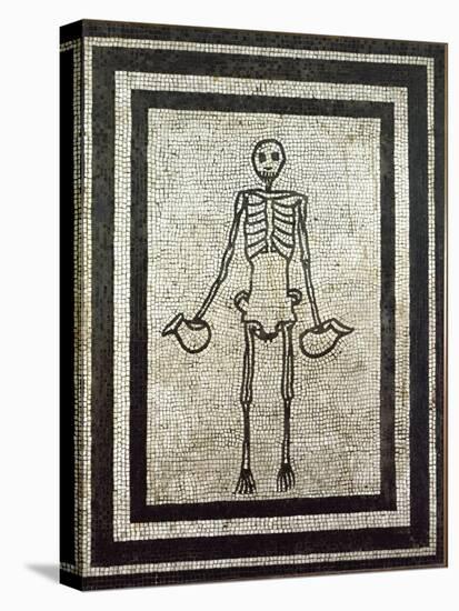 Roman Art : Skeleton Holding Two Pitchers-null-Premier Image Canvas