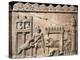 Roman Civilization, Relief Portraying Gladiators and Lions Fighting in Circus-null-Premier Image Canvas