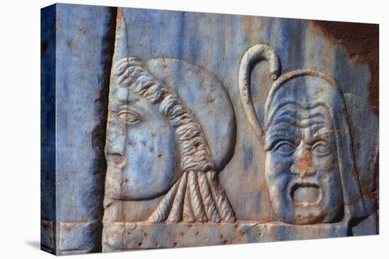 Roman Comic Masks, Sabratha, Libya, C161-C192 Ad-Vivienne Sharp-Premier Image Canvas