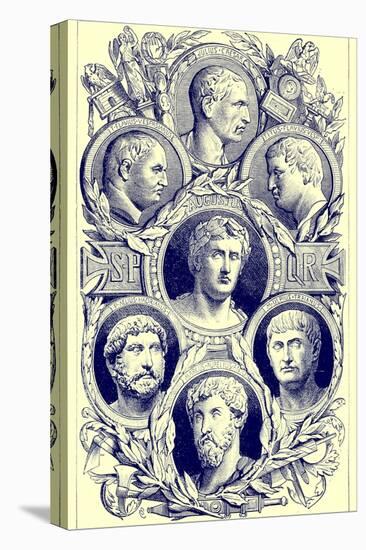 Roman Emperors, Illustration from 'The Illustrated History of the World', Published C.1880-English-Premier Image Canvas