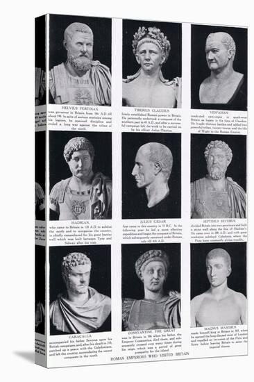 Roman Emperors Who Visited Britain, Illustration from 'Hutchinson's History of the Nations', c.1910-English School-Premier Image Canvas