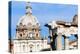 Roman Forum with Temple of Saturn, and the Dome of Santi Luca E Martina Behind, Rome, Lazio, Italy-Nico Tondini-Premier Image Canvas