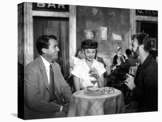 Roman Holiday, Gregory Peck, Audrey Hepburn, Eddie Albert, 1953-null-Stretched Canvas