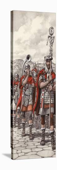 Roman Legions Marching Behind their Standard-Pat Nicolle-Premier Image Canvas