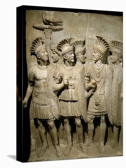 Roman Marble Relief of the Praetorian Guard-null-Premier Image Canvas