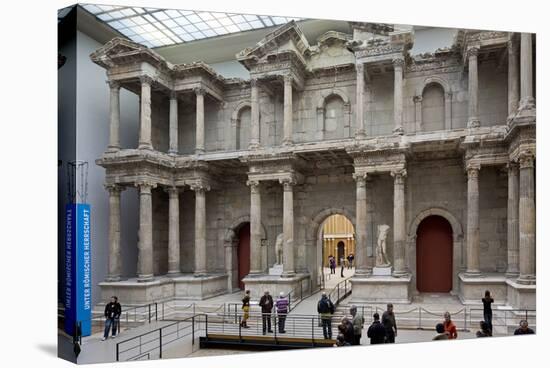 Roman Market Gate of Miletus at the Pergamon Museum, Museum Island, Berlin, Germany-null-Stretched Canvas