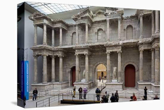 Roman Market Gate of Miletus at the Pergamon Museum, Museum Island, Berlin, Germany-null-Stretched Canvas