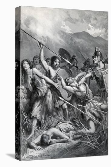 Roman Massacre of Druids-G.F. Scott Elliot-Stretched Canvas