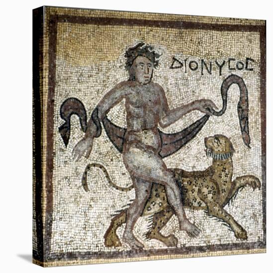 Roman Mosaic, Dionysus with Panther, c4th century-Unknown-Premier Image Canvas