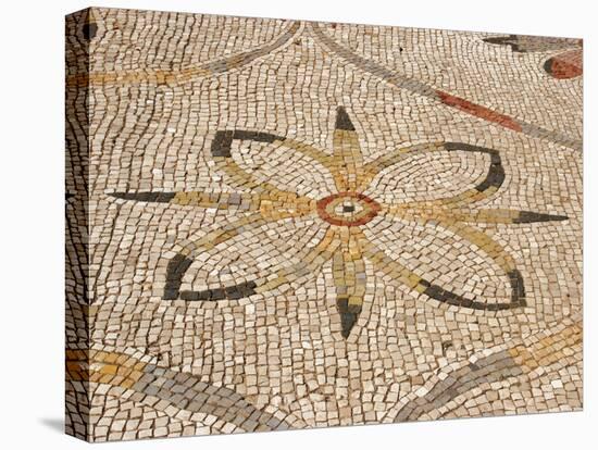 Roman Mosaic, Floral Decoratio, Ostia Antica, Italy-Prisma Archivo-Premier Image Canvas