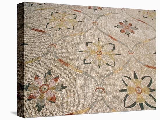 Roman Mosaic, Floral Decoratio, Ostia Antica, Italy-Prisma Archivo-Premier Image Canvas