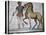 Roman mosaic of a charioteer with horse. Artist: Unknown-Unknown-Premier Image Canvas