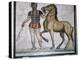 Roman mosaic of a charioteer with horse. Artist: Unknown-Unknown-Premier Image Canvas