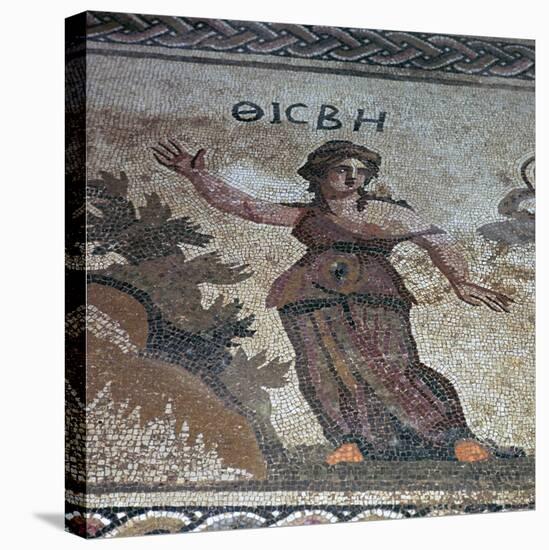Roman Mosaic of Thisbe, 3rd Century-CM Dixon-Stretched Canvas