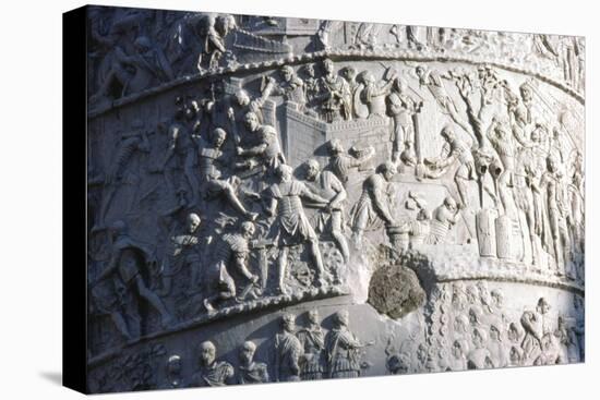 Roman soldiers building a fort in the Dacian campaign, Trajan's Column, Rome, c2nd century-Unknown-Premier Image Canvas