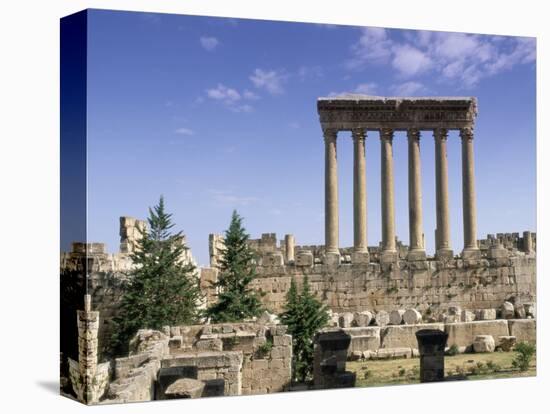 Roman Temple of Jupiter, Lebanon, Middle East-Gavin Hellier-Premier Image Canvas