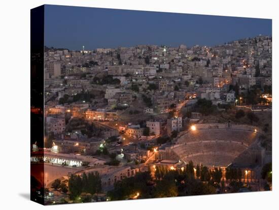 Roman Theatre at Night, Amman, Jordan, Middle East-Christian Kober-Premier Image Canvas