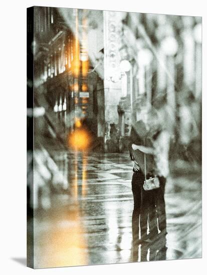 Romance In The Rain-Golie Miamee-Stretched Canvas
