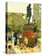 "Romance Under Shakespeare's Statue," April 28, 1945-Mead Schaeffer-Premier Image Canvas