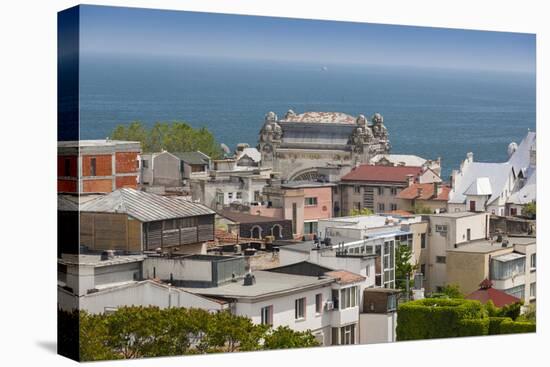 Romania, Black Sea Coast, Constanta, View with Constanta Casino-Walter Bibikow-Premier Image Canvas