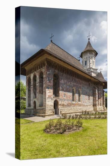 Romania, Bucovina Region, Vatra Moldovitei, Moldovita Monastery-Walter Bibikow-Premier Image Canvas