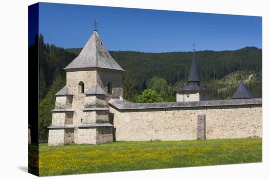 Romania, Bucovina, Sucevita, Sucevita Monastery, Exterior-Walter Bibikow-Premier Image Canvas