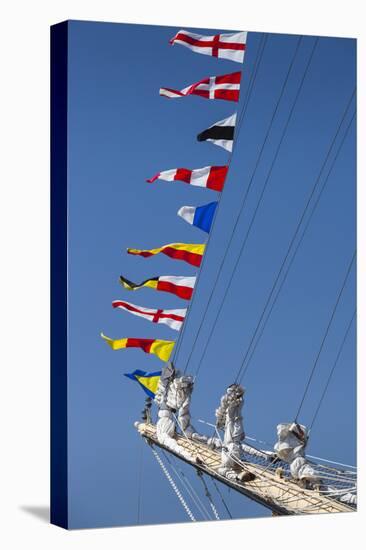 Romania, Constanta, Black Sea Tall Ships Regatta, Signal Flags-Walter Bibikow-Premier Image Canvas