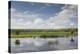 Romania, Danube River Delta, Baltenii de Sus, Danube River Reflection-Walter Bibikow-Premier Image Canvas