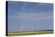 Romania, Danube River Delta, Bestepe, Farm Fields and Windmills-Walter Bibikow-Premier Image Canvas